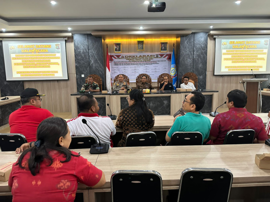 Rapat Deklarasi Pemilu Damai dan Polres Badung